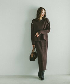 【SALE／51%OFF】GLOBAL WORK アンチピリングなめらかSET UP/580919 グローバルワーク スカート ロング・マキシスカート ブラウン ブラック グレー