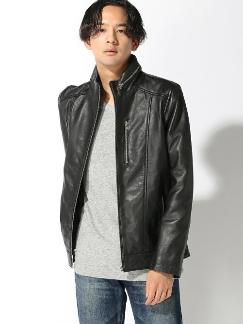 神戸パティーナ Jtp Leather M メンズふだん着レザースタンドカラージャケット Rakuten Fashion 楽天ファッション 旧楽天ブランドアベニュー T