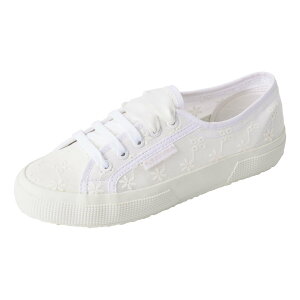 SUPERGA 2750 �t�����[ �T���K���bFLOWER SANGALLO �X�y���K �V���[�Y�E�C �X�j�[�J�[ �z���C�g�y���������z