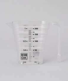 212 KITCHEN STORE マグネット段々計量カップ 200ml WH 山崎実業 ＜tower タワー＞ トゥーワントゥーキッチンストア インテリア・生活雑貨 収納用品・棚・ラック レッド