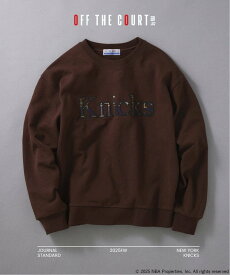 JOURNAL STANDARD Off The Court by NBA / オフ・ザ・コート バイ NBA 別注 プリント スウェット ジャーナル スタンダード トップス スウェット・トレーナー ブラック ベージュ ネイビー ブラウン【送料無料】