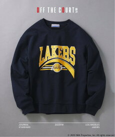 JOURNAL STANDARD Off The Court by NBA / オフ・ザ・コート バイ NBA 別注 プリント スウェット ジャーナル スタンダード トップス スウェット・トレーナー ブラック ベージュ ネイビー ブラウン グレー【送料無料】