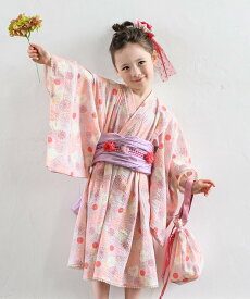 panpantutu 浴衣ドレス3点セット(浴衣+帯+ポンポン) パンパンチュチュ 着物・浴衣・和装小物 浴衣【送料無料】