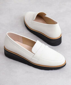 artemis by DIANA 厚底コインローファー アルテミス バイ ダイアナ シューズ・靴 ローファー ホワイト【送料無料】