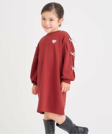 apres les cours WEB限定 袖リボンワンピース エフオーオンラインストア ワンピース・ドレス ワンピース ブルー グレー レッド ホワイト