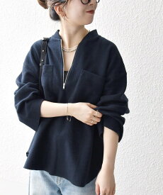 【SALE／30%OFF】SHIPS any SHIPS any:＜洗濯機可能＞フリース ライク ハーフジップ ポケット プルオーバー シップス トップス カットソー・Tシャツ ネイビー ホワイト ワインレッド【送料無料】