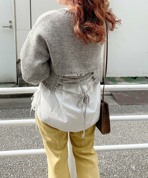 Archives バックレースアップニットプルオーバー Rakuten Fashion 楽天ファッション 旧楽天ブランドアベニュー Bw7414