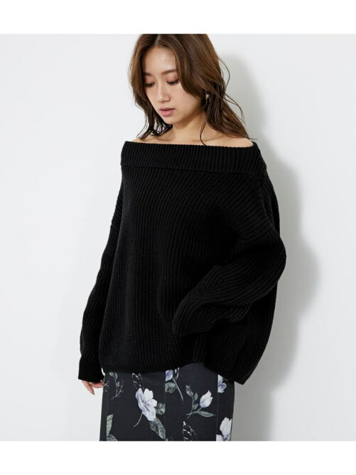 Rienda オフショルbig Knit Top Rakuten Fashion 楽天ファッション 旧楽天ブランドアベニュー Cb5414