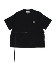 【SALE／30%OFF】FACETASM (U)BELTED BIG TEE ファセッタズム トップス カットソー・Tシャツ ブラック ホワイト【送料無料】