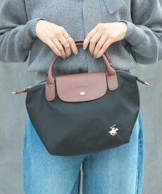 【SALE／42%OFF】BEVERLY HILLS POLO CLUB BEVERLY HILLS POLO CLUB/【別注】ナイロンPUハンドルトートバッグ 小 ポロ セットアップセブン バッグ トートバッグ ブラック ネイビー グレー【送料無料】