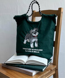 LBC with Life アニマル刺繍コードトートバッグ エルビーシー バッグ その他のバッグ ベージュ ブルー グリーン グレー【送料無料】