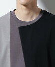 デザイン切替クルーネックTシャツ 半袖