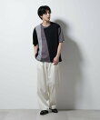デザイン切替クルーネックTシャツ 半袖