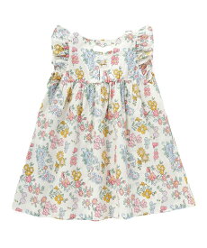 【SALE／50%OFF】SLAP SLIP 袖フリル後ろオープンハート花柄ワンピース(90~130cm) ベベ オンライン ストア ワンピース・ドレス ワンピース オレンジ ホワイト
