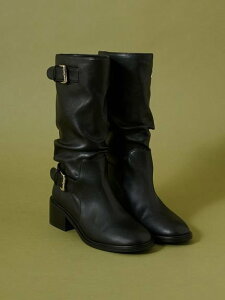 �ySALE�^50%OFF�zSNIDEL ���[�Y�o�b�N���V���[�g�u�[�c �X�i�C�f�� �V���[�Y�E�C �u�[�c �u���b�N�y���������z