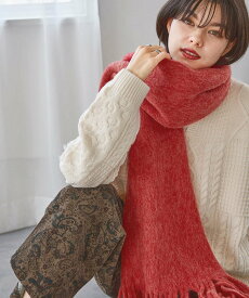 【SALE／20%OFF】niko and ... オリジナルラッセルストール ニコアンド ファッション雑貨 マフラー・ストール・ネックウォーマー グレー レッド ブラウン ホワイト ブルー