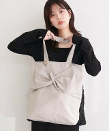 natural couture ねじリボントート ナチュラルクチュール バッグ その他のバッグ ブルー パープル グリー…