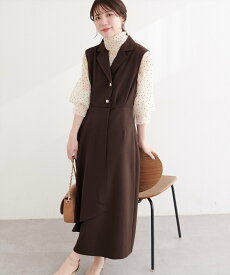 【SALE／50%OFF】natural couture 金釦テーラーワンピース ナチュラルクチュール ワンピース・ドレス その他のワンピース・ドレス ブラック ホワイト ネイビー ブラウン ピンク グリーン