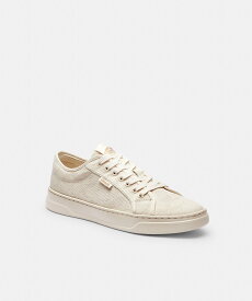 【SALE／60%OFF】COACH OUTLET 【公式】キャンバス スニーカー コーチ　アウトレット シューズ・靴 スニーカー ホワイト【送料無料】
