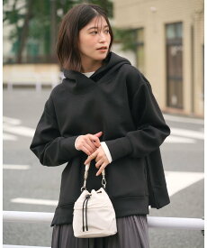 【SALE／10%OFF】UNITED ARROWS green label relaxing 【WEB限定】＜at ease＞ダンボール フーディ ユナイテッドアローズ グリーンレーベルリラクシング トップス パーカー・フーディー ベージュ ブラック グレー【送料無料】