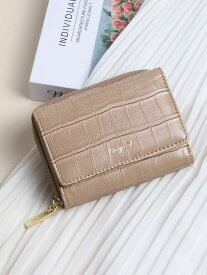 【SALE／54%OFF】Ungrid 【Ungrid/アングリッド】クロコ ミニWALLET スタイルコード 財布・ポーチ・ケース 財布 ベージュ ブラック ブルー ブラウン グレー ホワイト カーキ グリーン オレンジ パープル ピンク イエロー