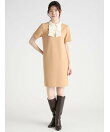 【洗える】リボンモチーフミニワンピース
