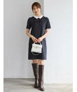 【洗える】リボンモチーフミニワンピース