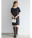 【洗える】リボンモチーフミニワンピース