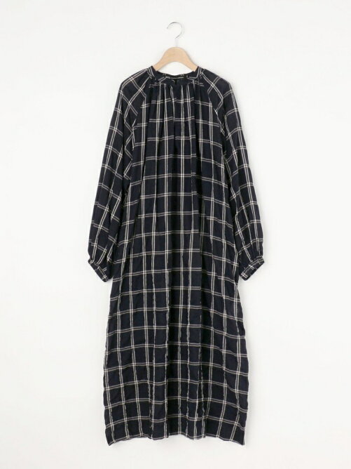 公式サイト And Nicholson Nicholson ギャザーシャツドレス Women Check シャツワンピース