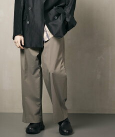 MAISON SPECIAL 【LIMITED EDITION】Dress-Over Two-Tuck Wide Pants メゾンスペシャル パンツ スラックス・ドレスパンツ グレー ブラック イエロー カーキ ベージュ【送料無料】