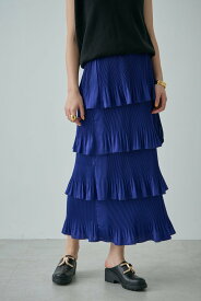【SALE／10%OFF】ROSE BUD ティアードスカート ローズバッド スカート その他のスカート ブルー ブラック ホワイト【送料無料】