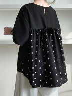 【SALE／25%OFF】Doux Belle ドット柄ブラウス レディース トップス ドゥー・ベル トップス シャツ・ブラ…