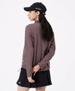 ロゴ×フラワー UV 長袖 モックネック プルオーバー (WOMENS)