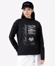 ロゴ×フラワー UV 長袖 モックネック プルオーバー (WOMENS)