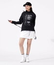 ロゴ×フラワー UV 長袖 モックネック プルオーバー (WOMENS)