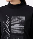 ロゴ×フラワー UV 長袖 モックネック プルオーバー (WOMENS)