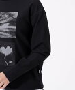 ロゴ×フラワー UV 長袖 モックネック プルオーバー (WOMENS)