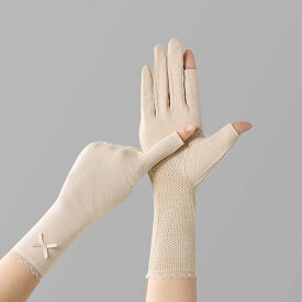 【SALE／30%OFF】miniministore 手袋 リボン レディース 紫外線対策 ミニミニストア ファッション雑貨 手袋 ピンク ブラック ベージュ パープル グレー