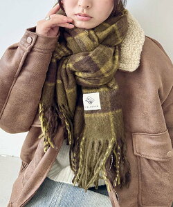 �ySALE�^31%OFF�zSOLLON. �{�����[���`�F�b�N�}�t���[ �A�E�g�t�B�b�^�[���{ �t�@�b�V�����G�� �}�t���[�E�X�g�[���E�l�b�N�E�H�[�}�[ �O���[�� �p�[�v�� �s���N �C�G���[ �u���[ �u���b�N �u��