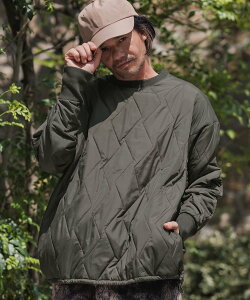 CAMBIO mlt5429-Nylon Mini Ripstop Wave Quilting Pullover �L���e�B���O�v���I�[�o�[ �J���r�I �g�b�v�X �J�b�g�\�[�ET�V���c �u���b�N �O���[���y���������z