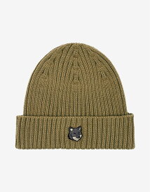 【SALE／30%OFF】Maison Kitsune (M)FOX HEAD LARGE BEANIE メゾン キツネ 帽子 ニット帽・ビーニー ブラウン【送料無料】
