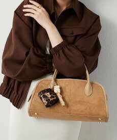 Whim Gazette 【インフルエンサーコラボ】ワイドボストンBAG ウィム ガゼット バッグ ボストンバッグ ベージュ ブラック【送料無料】