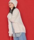 【予約で10%OFF】グレディブリリアン/Gready Brilliant/フェザーヤーンVネックカーディガン