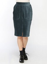BROWNY STANDARD/(L)カットコールタイトミドルスカート