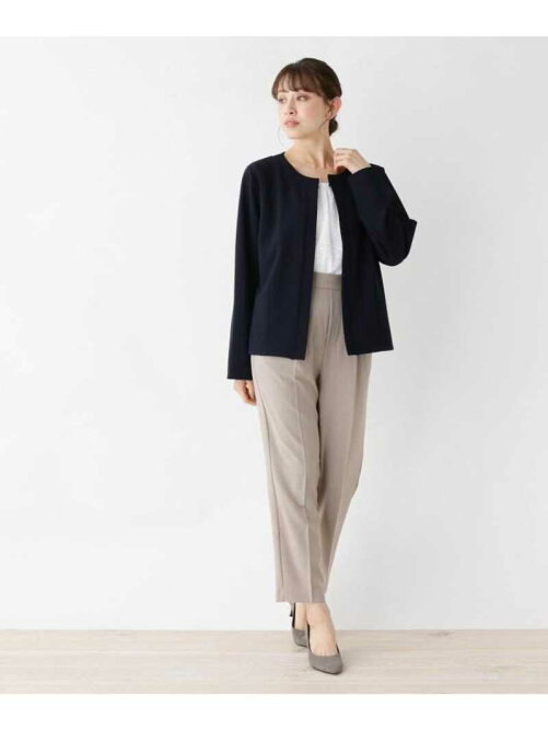 Soup 大きいサイズあり 17号 19号 レースインナー付きノーカラージャケット Rakuten Fashion 楽天ファッション 旧楽天ブランドアベニュー Ag5418