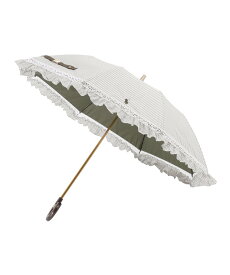 POLO RALPH LAUREN POLO RALPH LAUREN(ポロ ラルフ ローレン) レディース 日傘 折りたたみ傘 晴雨兼用 遮光 遮熱 UV ストライプフリル ムーンバット ファッション雑貨 折りたたみ傘 ベージュ ネイビー ブルー カーキグリーン【送料無料】