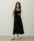 BICOLOR BACK RIBBON CAMISOLE DRESS