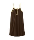 BICOLOR BACK RIBBON CAMISOLE DRESS