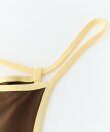 BICOLOR BACK RIBBON CAMISOLE DRESS