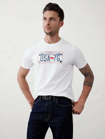 BANANA REPUBLIC FACTORY STORE (M)BANANA REPUBLIC FACTORY STORE　　グラフィックTシャツ バナナ・リパブリック ファクトリーストアー トップス カットソー・Tシャツ ホワイト【送料無料】